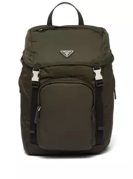 Prada рюкзак с логотипом, зеленый