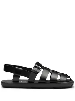 Prada сандалии с ремешками, черный