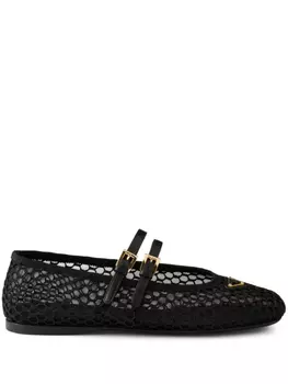 Prada сетчатые балетки, черный