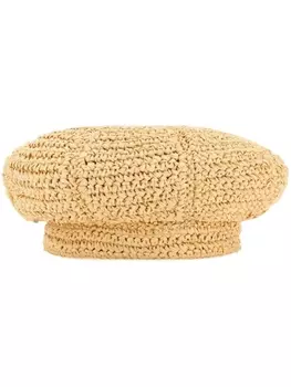 Prada шапка крючком, нейтральный цвет