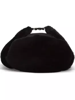Prada шапка с логотипом, черный