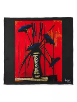 Prada шарф с графичным принтом, черный