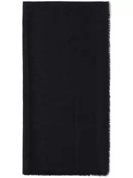 Prada шарф с жаккардовым логотипом, черный