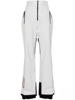 Prada шелковые брюки прямого кроя, серый