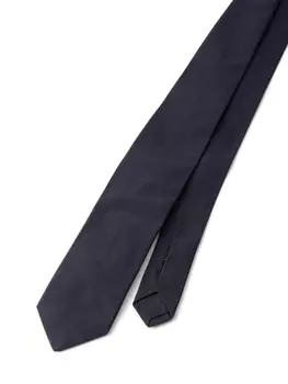 Prada шелковый галстук с заостренным концом, синий