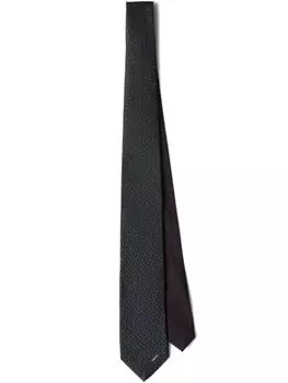 Prada шелковый галстук, зеленый