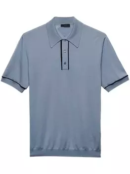 Prada шерстяная рубашка поло, синий