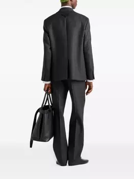 Prada шерстяной пиджак, серый