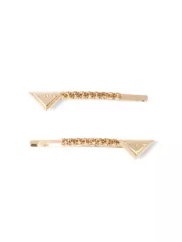 Prada шлепанцы со стразами, золотистый