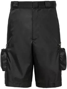 Prada шорты карго, черный
