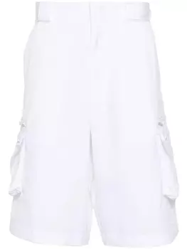 Prada шорты карго с логотипом, белый