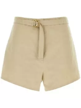 Prada шорты с завышенной талией, серый