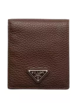Prada складной бумажник, коричневый