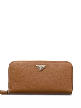 Prada складной бумажник, коричневый