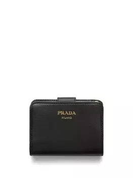 Prada складной кошелек, черный