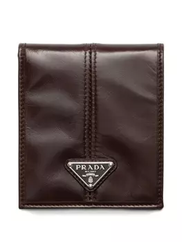 Prada складной кошелек, коричневый