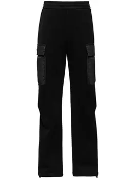 Prada спортивные брюки с логотипом, черный