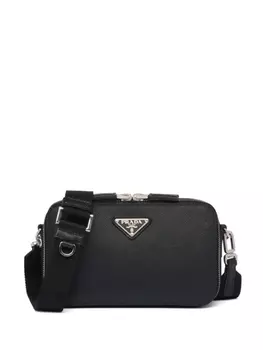 Prada сумка Brique из сафьяновой кожи, черный