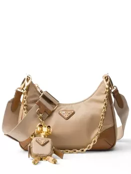 Prada сумка через плечо Re-Edition 2005, нейтральный цвет