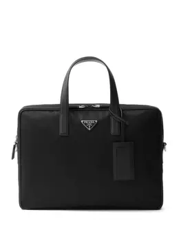 Prada сумка для ноутбука с логотипом, черный