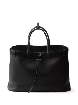 Prada сумка Double Belt среднего размера, черный