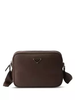 Prada сумка из фактурной кожи, коричневый