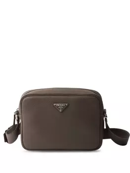 Prada сумка из фактурной кожи, серый