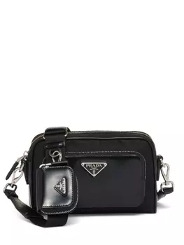 Prada сумка-мессенджер Bandolera с логотипом, черный