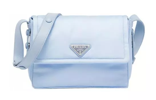 PRADA Сумка-мессенджер из переработанного нейлона, сумка через плечо, сумка-мессенджер, обычная мужская синяя
