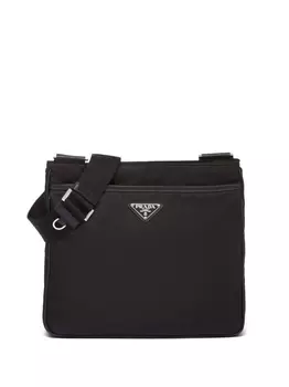 Сумка-мессенджер Prada Re-Nylon из переработанного материала, черный