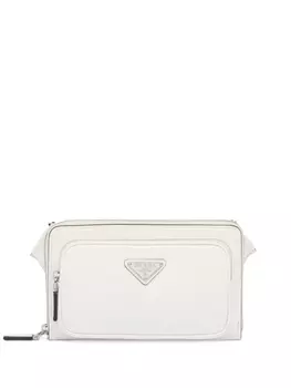 Prada сумка-мессенджер с логотипом, белый