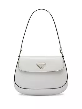 Prada сумка на плечо Cleo с логотипом, белый