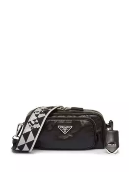 Сумка на плечо Prada Nappa с карманами, черный