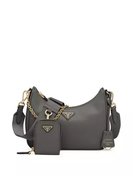 Сумка на плечо Prada Re-Edition 2005, серый