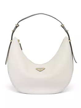 Сумка на плечо Prada с логотипом, белый