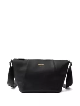 Prada сумка на плечо с логотипом, черный