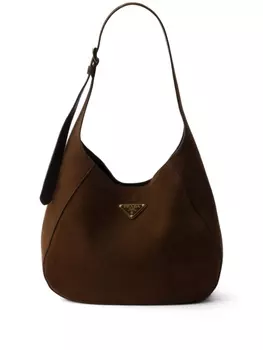 Prada сумка на плечо среднего размера, коричневый