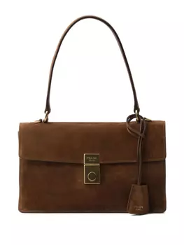 Prada сумка на плечо среднего размера, коричневый