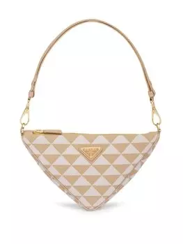 Prada сумка с логотипом, нейтральный цвет