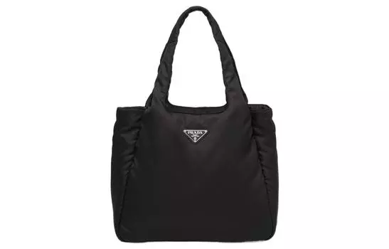 PRADA Сумка-шоппер из нейлоновой ткани Re, женская, черная