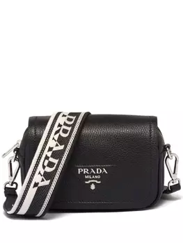 Prada сумка со сменным ремнем, черный