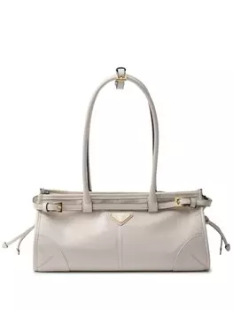 Сумка Prada из сафьяновой кожи, нейтральный цвет