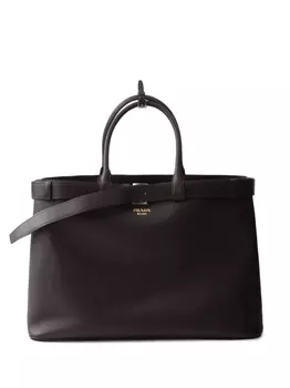 Prada сумка-тоут Buckle, коричневый