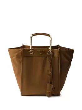Prada сумка-тоут Re-Nylon, коричневый
