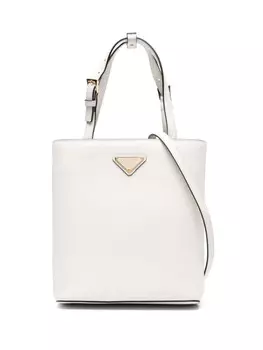 Prada сумка-тоут с логотипом, белый