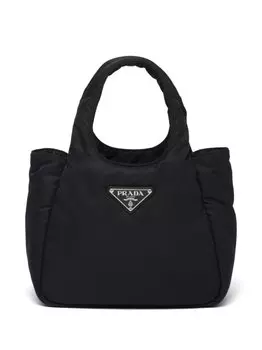 Prada сумка-тоут с логотипом, черный