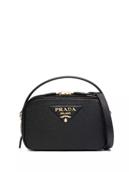Prada сумка-тоут с логотипом, черный
