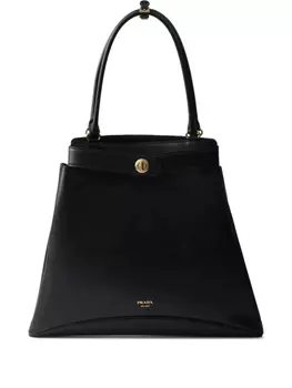 Prada сумка-тоут с логотипом, черный