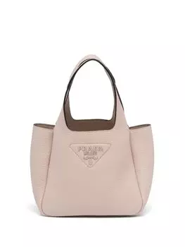Сумка-тоут Prada с логотипом, розовый
