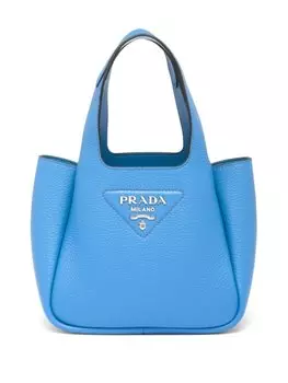 Prada сумка-тоут с логотипом, синий